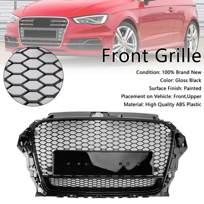 Per Audi A3 S3 2013-2016 Griglia per paraurti anteriore Henycomb stile RS3