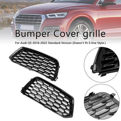 Inserto per cornice griglia griglia copertura paraurti anteriore 2 pezzi per Audi Q5 2018-2022 Mesh