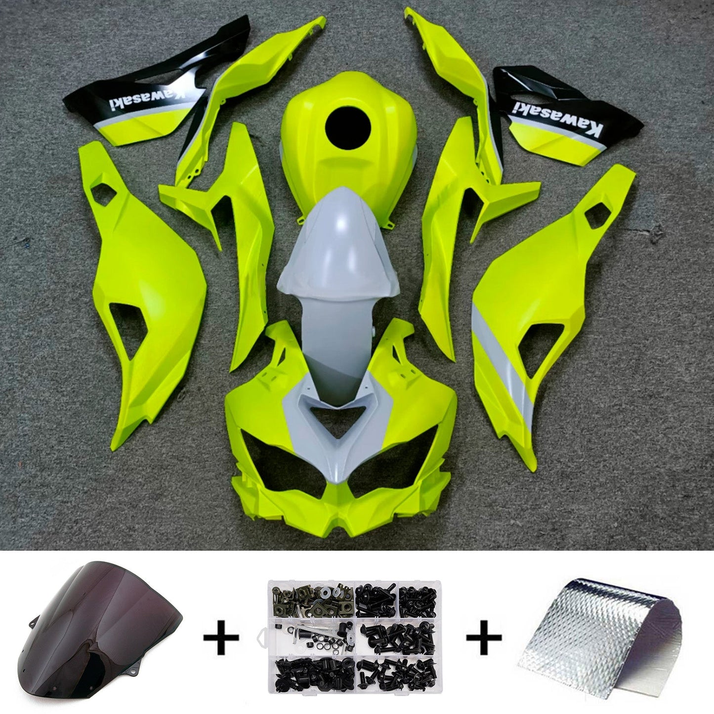 Kit carenatura iniezione in plastica ABS adatto per Kawasaki ZX-6R 2024-2026