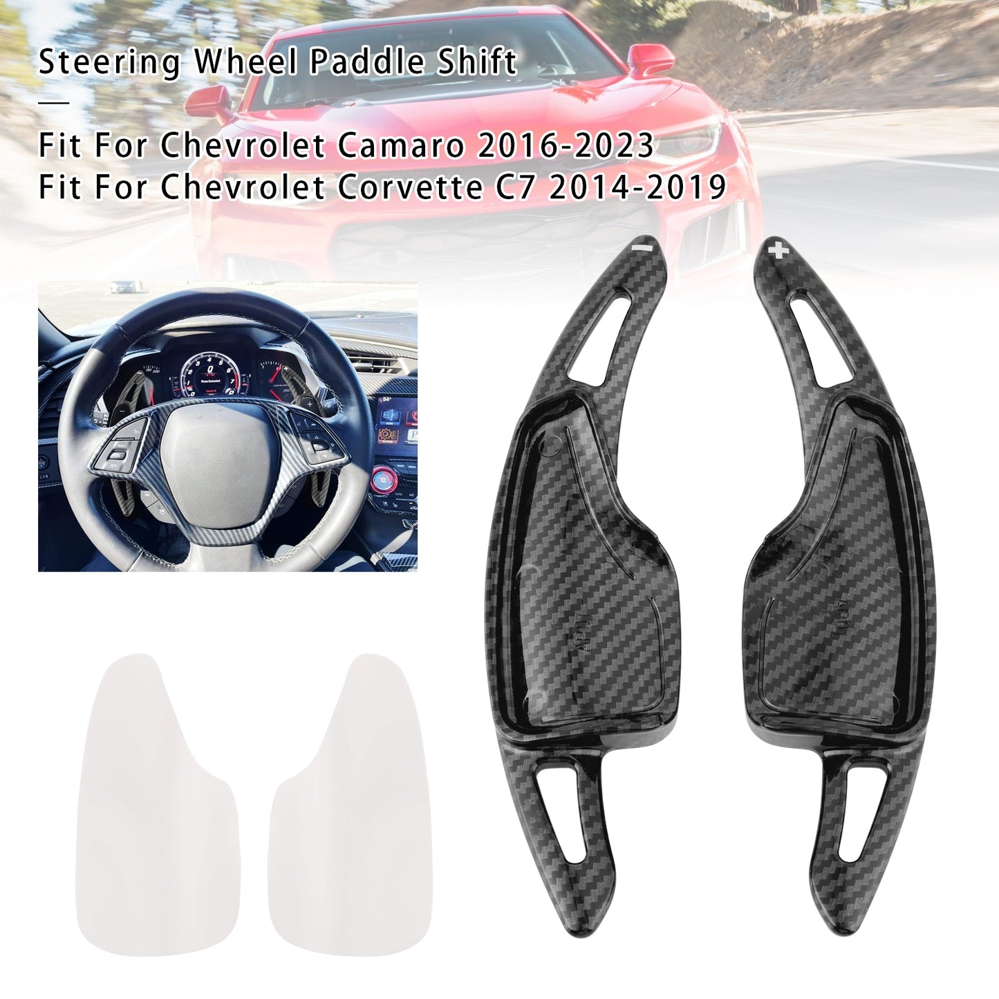 Leva del cambio al volante per Chevrolet Corvette C7 2014-2019