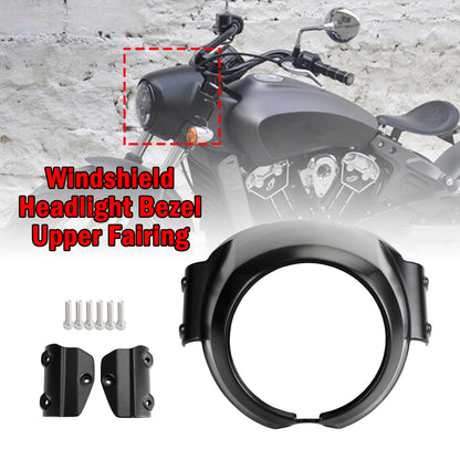 2015-2022 Indian Scout Parabrezza Lunetta del faro Carenatura superiore adatta per