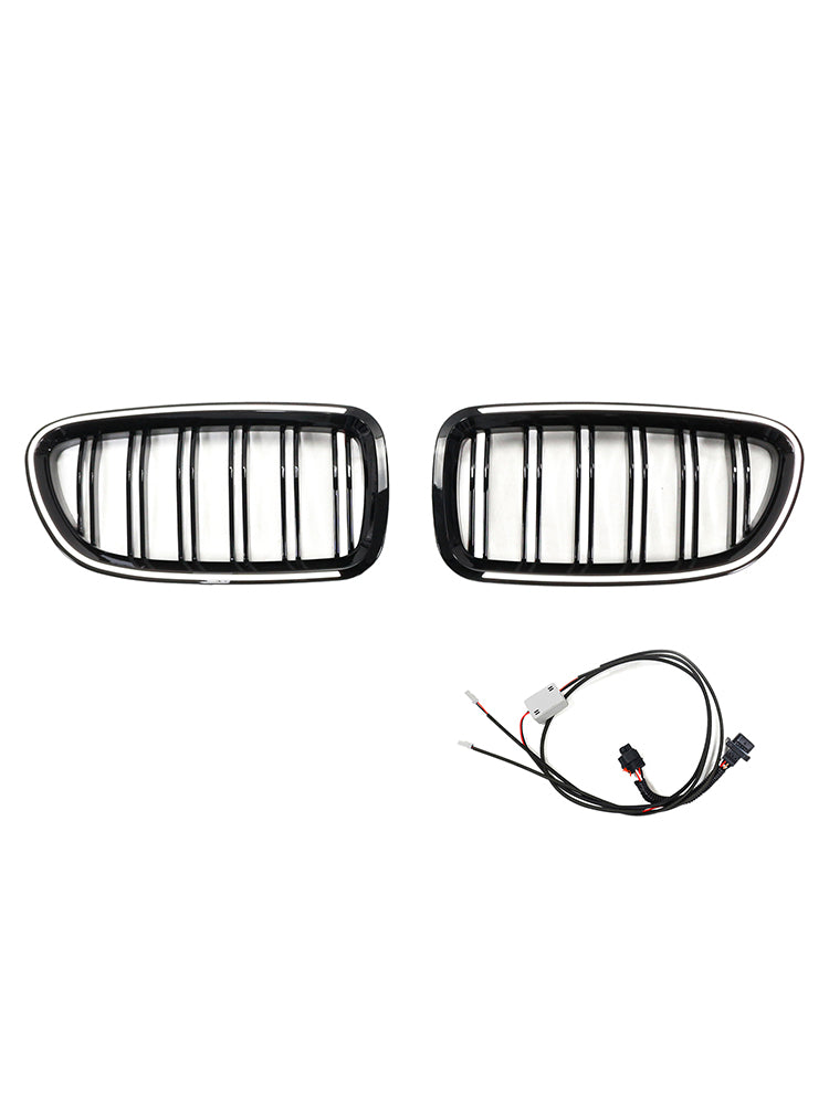 11.2009-02.2017 BMW Serie 5 F11 Touring Griglia paraurti a rene Griglia Nero lucido 51137203203 51137203204