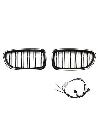 11.2009-02.2017 BMW Serie 5 F11 Touring Griglia paraurti a rene Griglia Nero lucido 51137203203 51137203204
