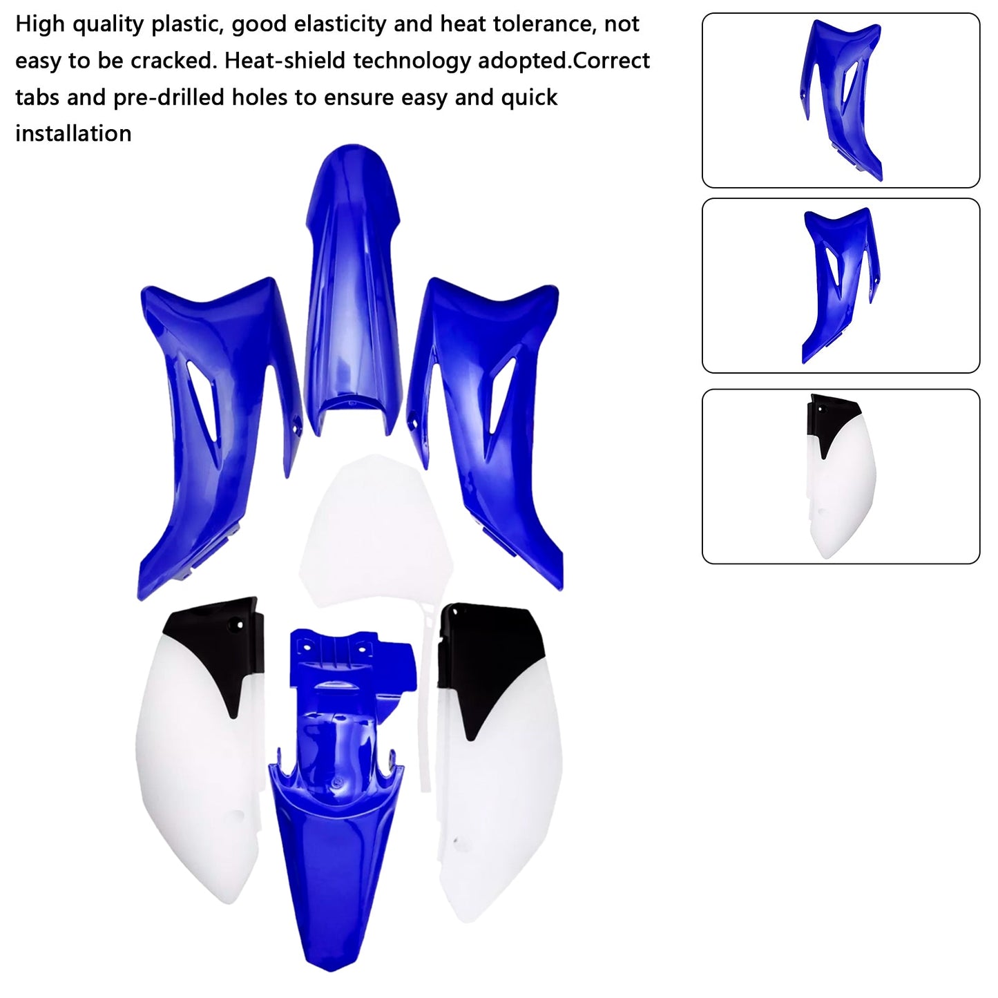 Kit plastiche per carrozzeria Yamaha TTR110 2008-2022 DIRT BIKE, carenatura parafango