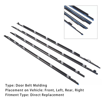 4 pezzi di modanatura per cintura porta per Toyota Land Cruiser Lexus LX450 FJ80/ FZJ80/ HDJ80