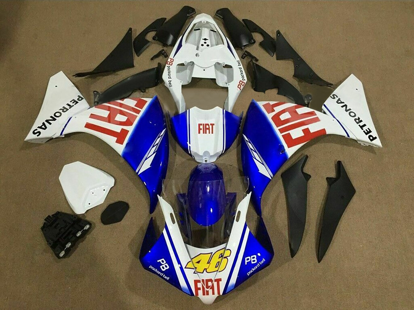 Kit carenatura per carrozzeria addominali di plastica per Yamaha YZF 1000 R1 2012-2014