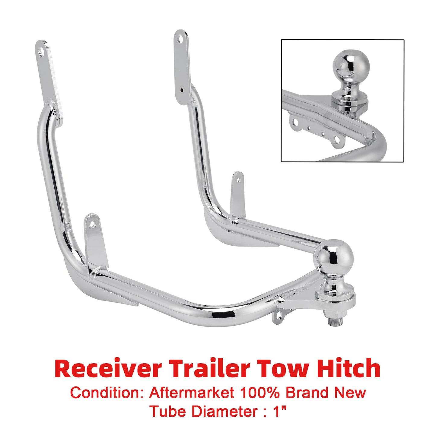 Gancio di traino per rimorchio Harley Street Glide/FLHX 2009-2023