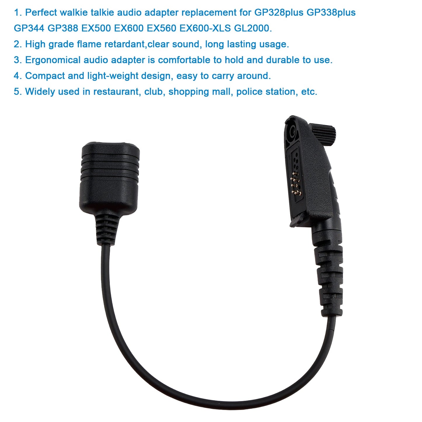 Cavo convertitore porta cuffie interfaccia K per GP328plus GP338plus GP344 GP388