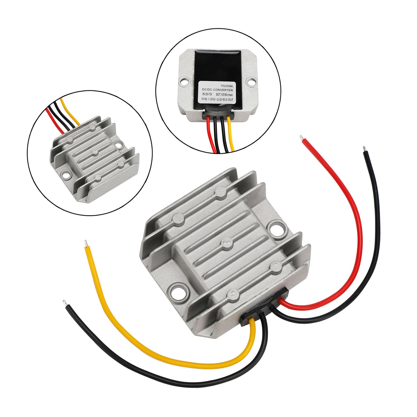 Convertitore regolatore di alimentazione step-down impermeabile DC 20-72V a 12V 5A 60W