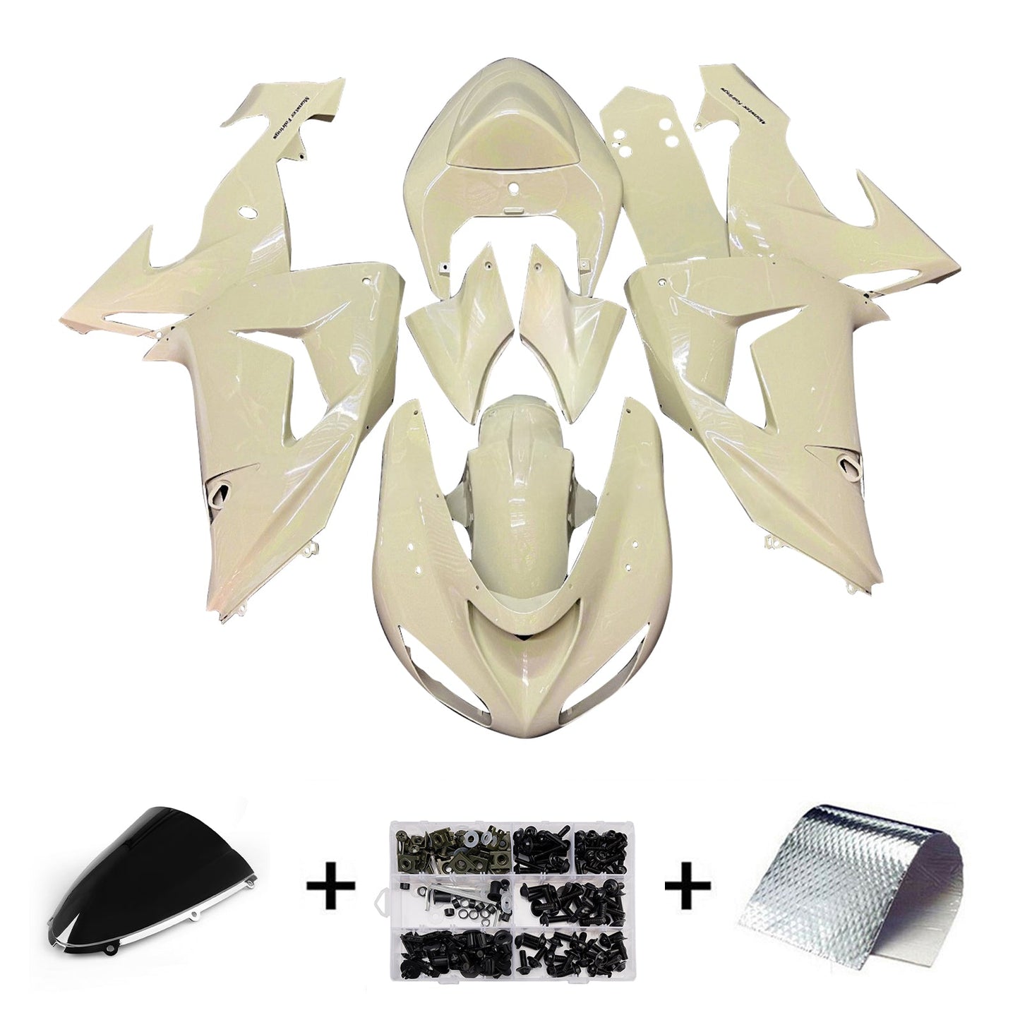 Kit carenatura iniezione in plastica ABS adatto per Kawasaki ZX10R 2006-2007