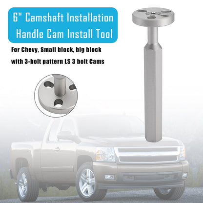 Maniglia di installazione dell'albero a camme da 6"" Strumento di installazione della camma per Chevy con schema a 3 bulloni