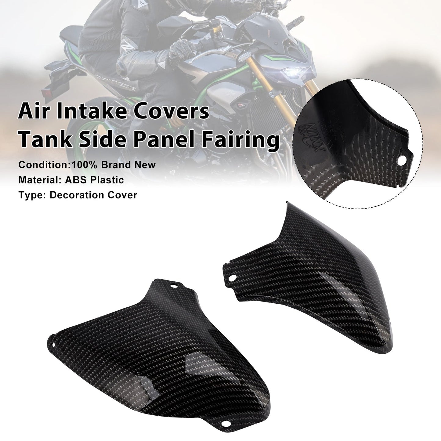 Coperture per presa d'aria, pannello laterale del serbatoio, carenatura per Kawasaki Z900 2025-2026