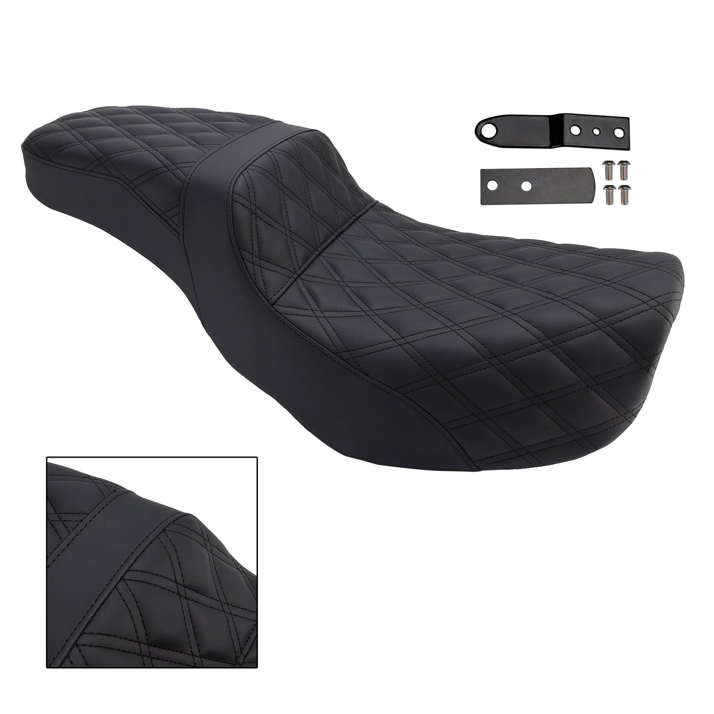 Cuscino anteriore posteriore per sedile passeggero, adatto per Dyna Fxd 2006-2017 Fld Fat Boy