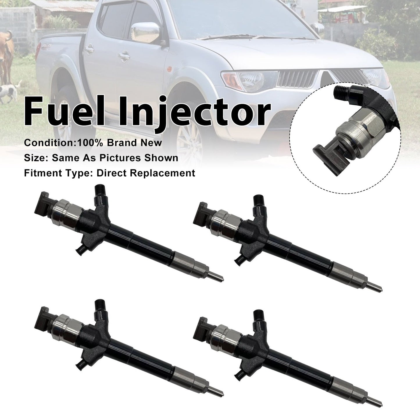 Iniettori di carburante (4 pezzi) per Mitsubishi Triton ML/MN 3.2 (anni 2006-2008) Codice articolo: 095000-5760