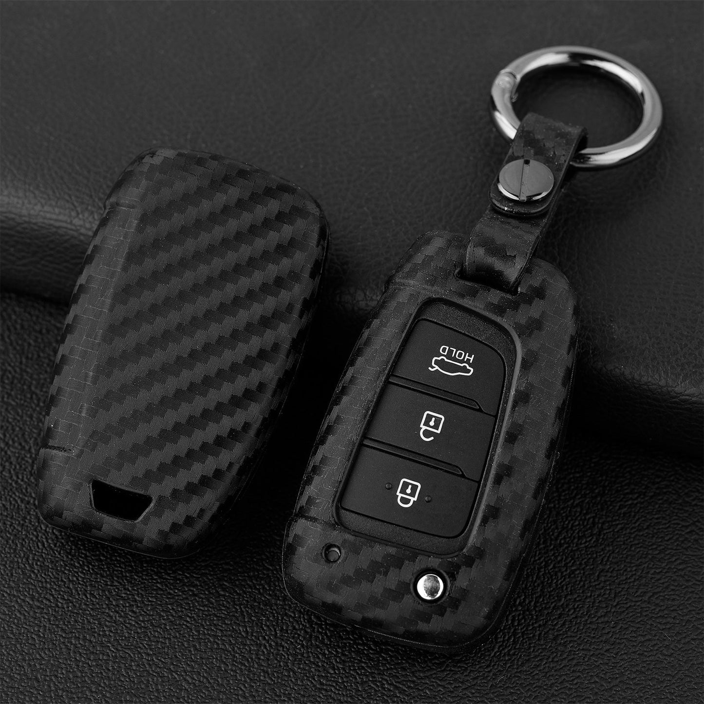 Custodia in similpelle e silicone per chiave auto con fibbia per Honda Accord