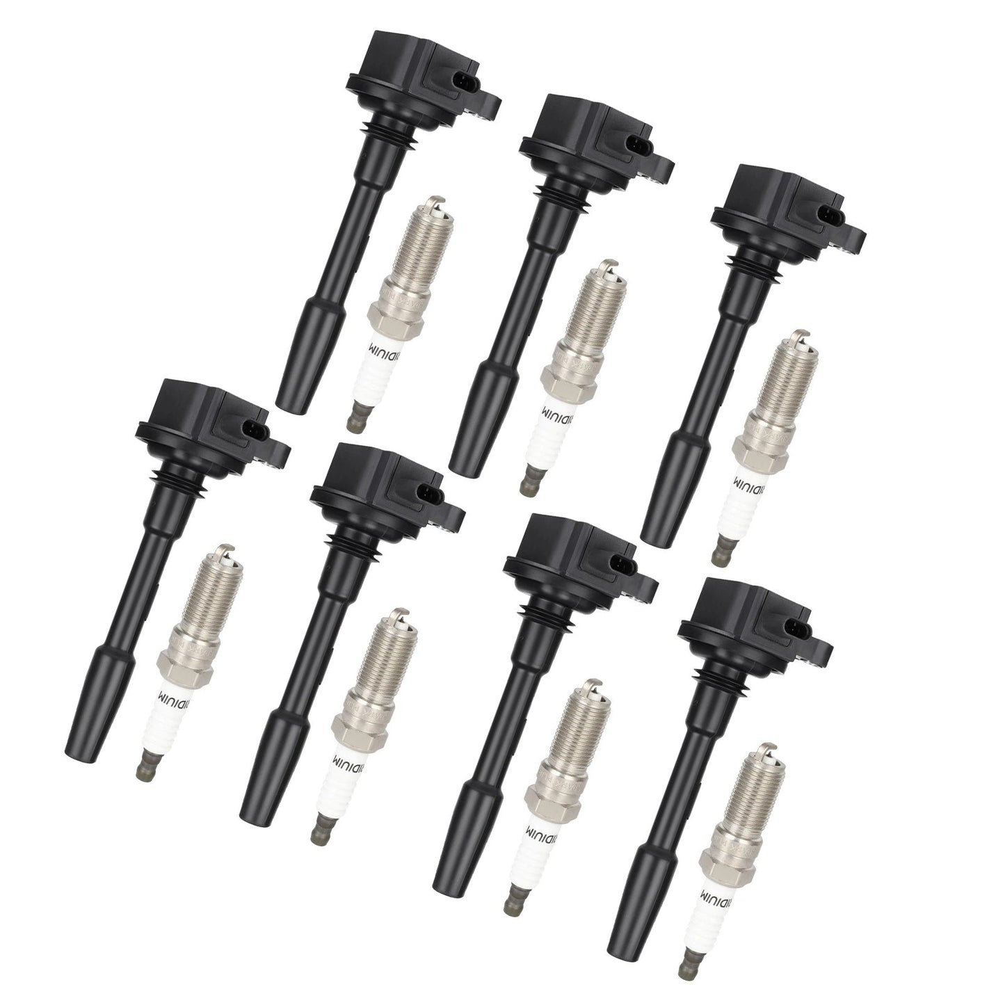 7xBobine di accensione Candele UF835 per Ford F150 Truck V8 5.0L 2018-2021