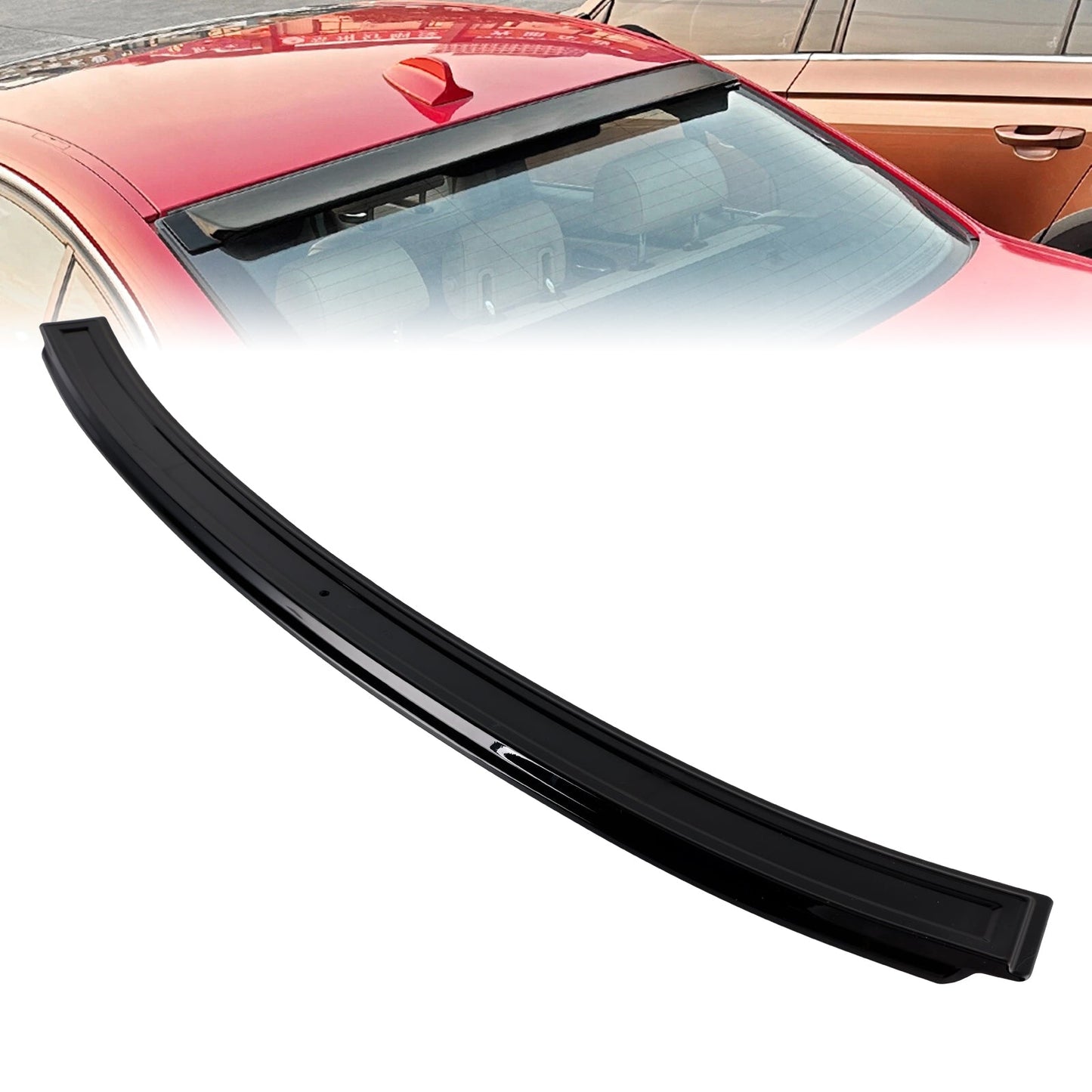 Spoiler posteriore per tetto e finestrino nero lucido per BMW Serie 3 Berlina E90 M3 Berlina E90 modelli 2004-2013