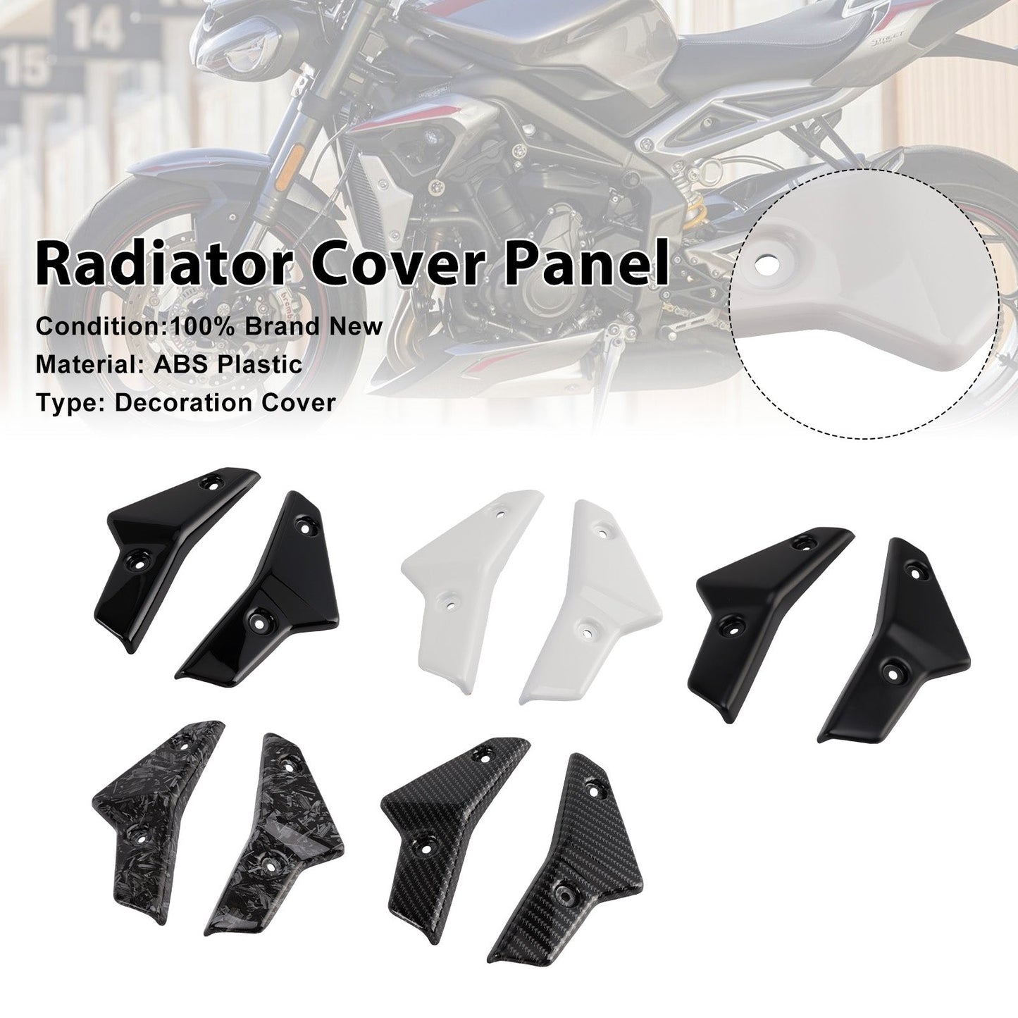 Pannelli carenatura laterali radiatore Street Triple 765 R/RS 2020-2022