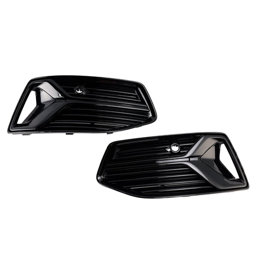 Griglia di copertura fendinebbia paraurti anteriore Audi A6 C8 2019-2023 (2 pezzi)