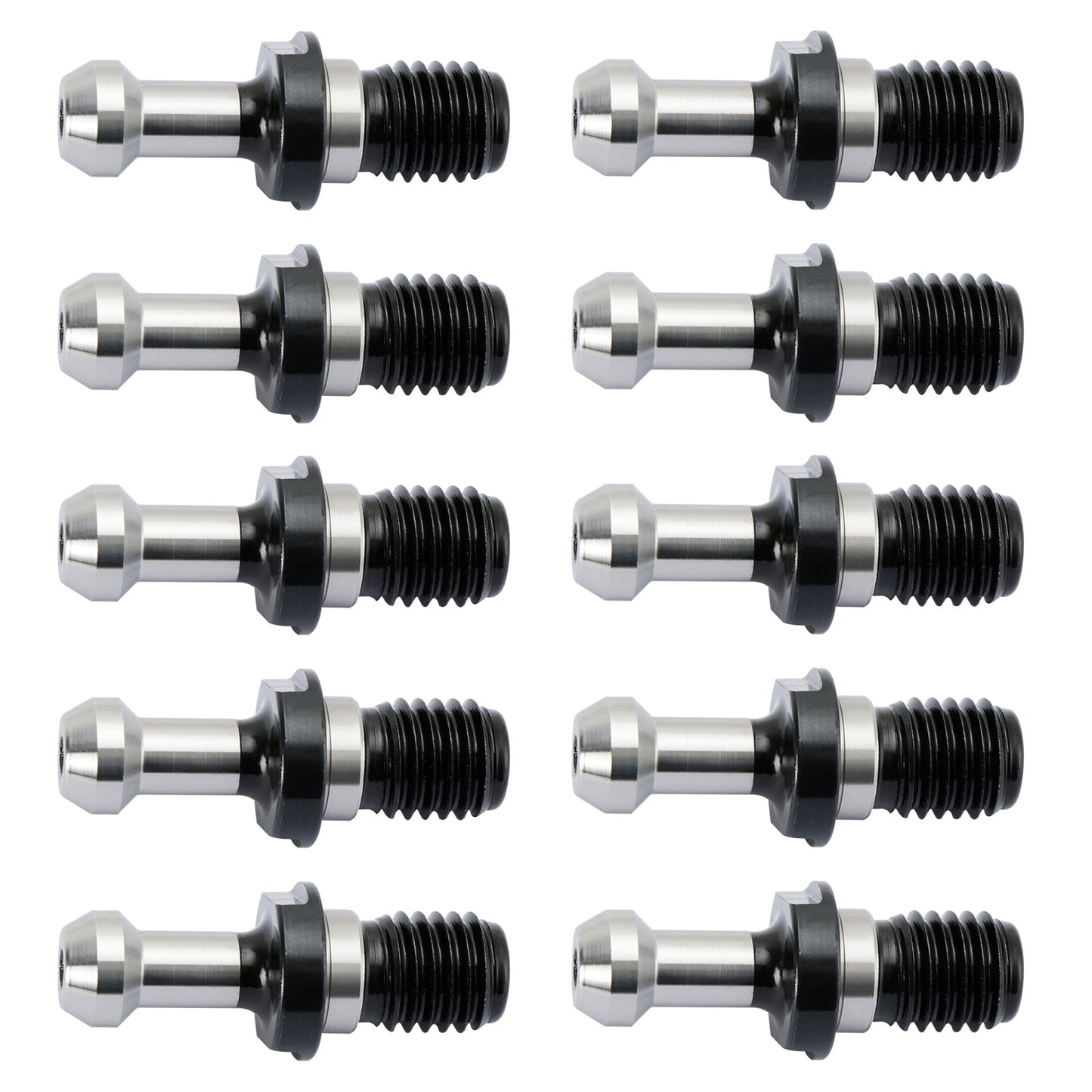 10 pezzi CAT40 45° 0,589" manopola di ritenzione del perno di trazione adatto per HAAS CAT CNC argento