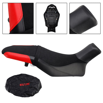 Sella passeggero completa per Suzuki Katana 2019-2024 +20 mm, nera