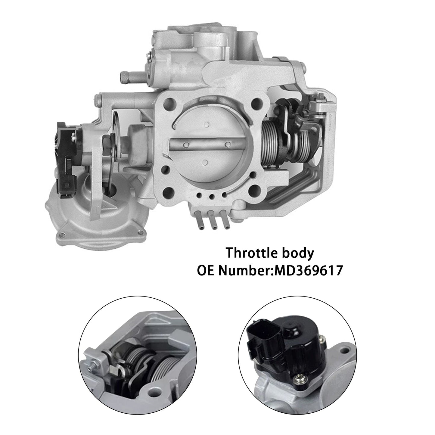 Mitsubishi Pajero Montero V63 V73 6G72 Gruppo corpo farfallato MD369617