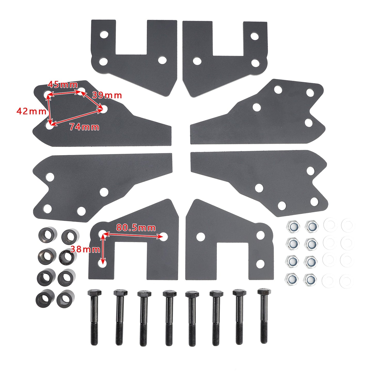 Set di sollevamento da 3 pollici per sospensioni anteriori e posteriori Polaris Ranger XP 1000 2017-2021