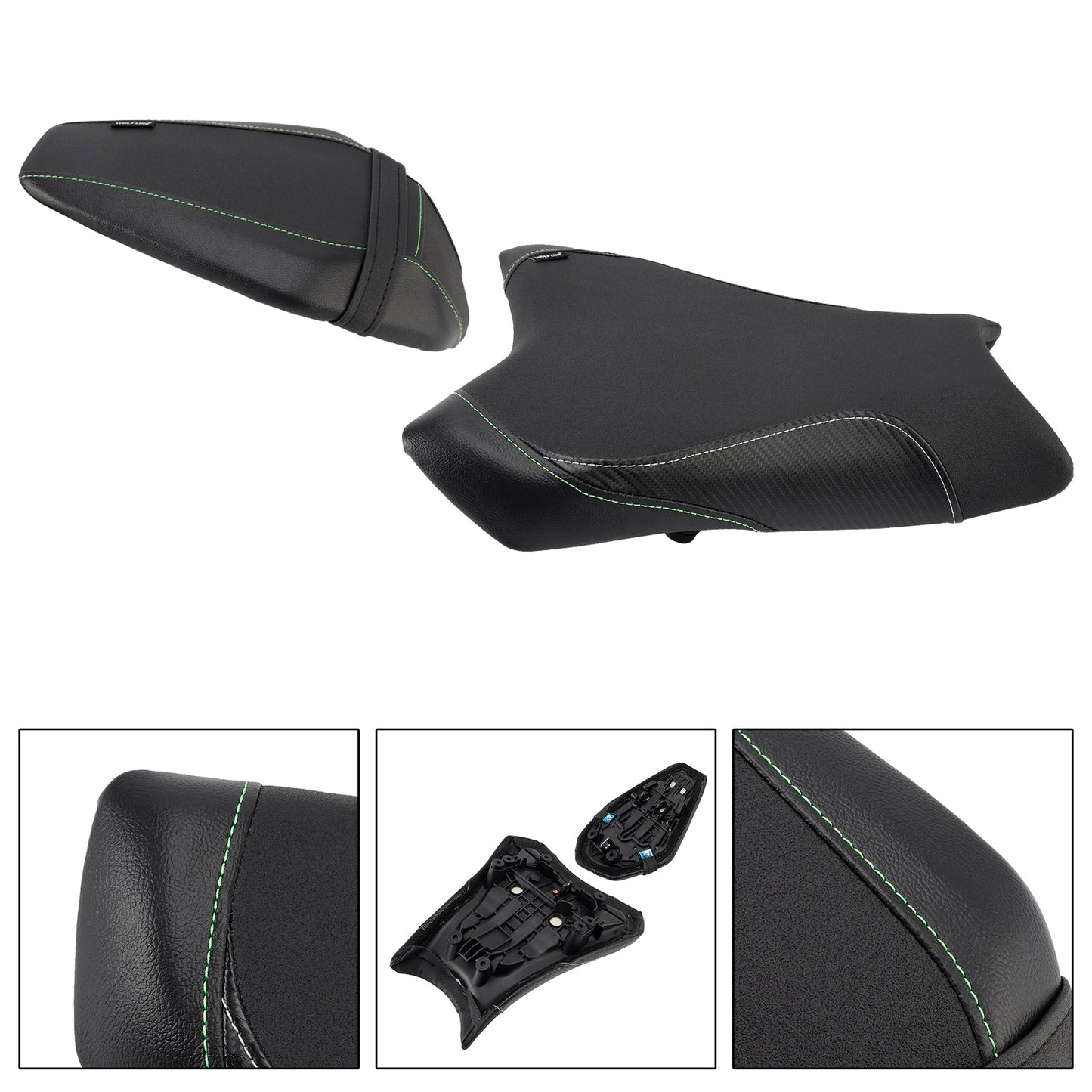2024-2025 Per BMW R1300GS R 1300 GS Parte anteriore inferiore con sedile posteriore conducente passeggero nero2