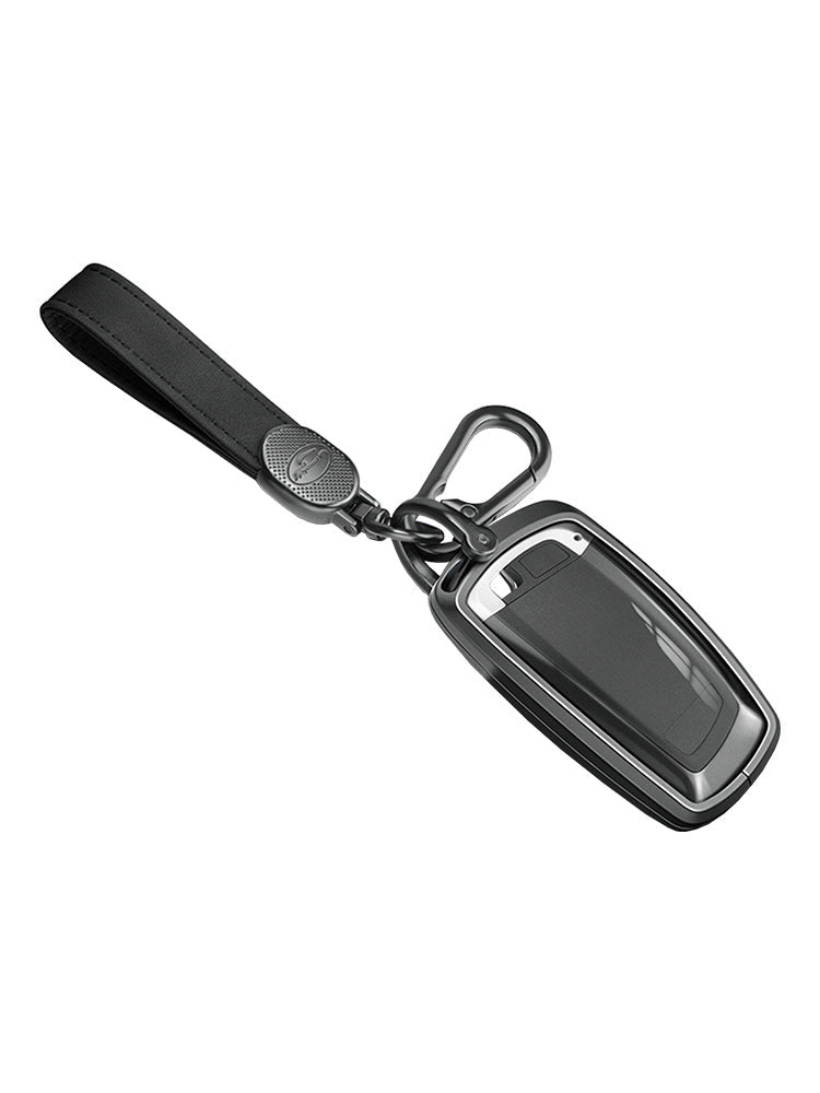 Custodia per chiave auto in TPU nero in lega di alluminio con fibbia per BMW X3 X1 X5