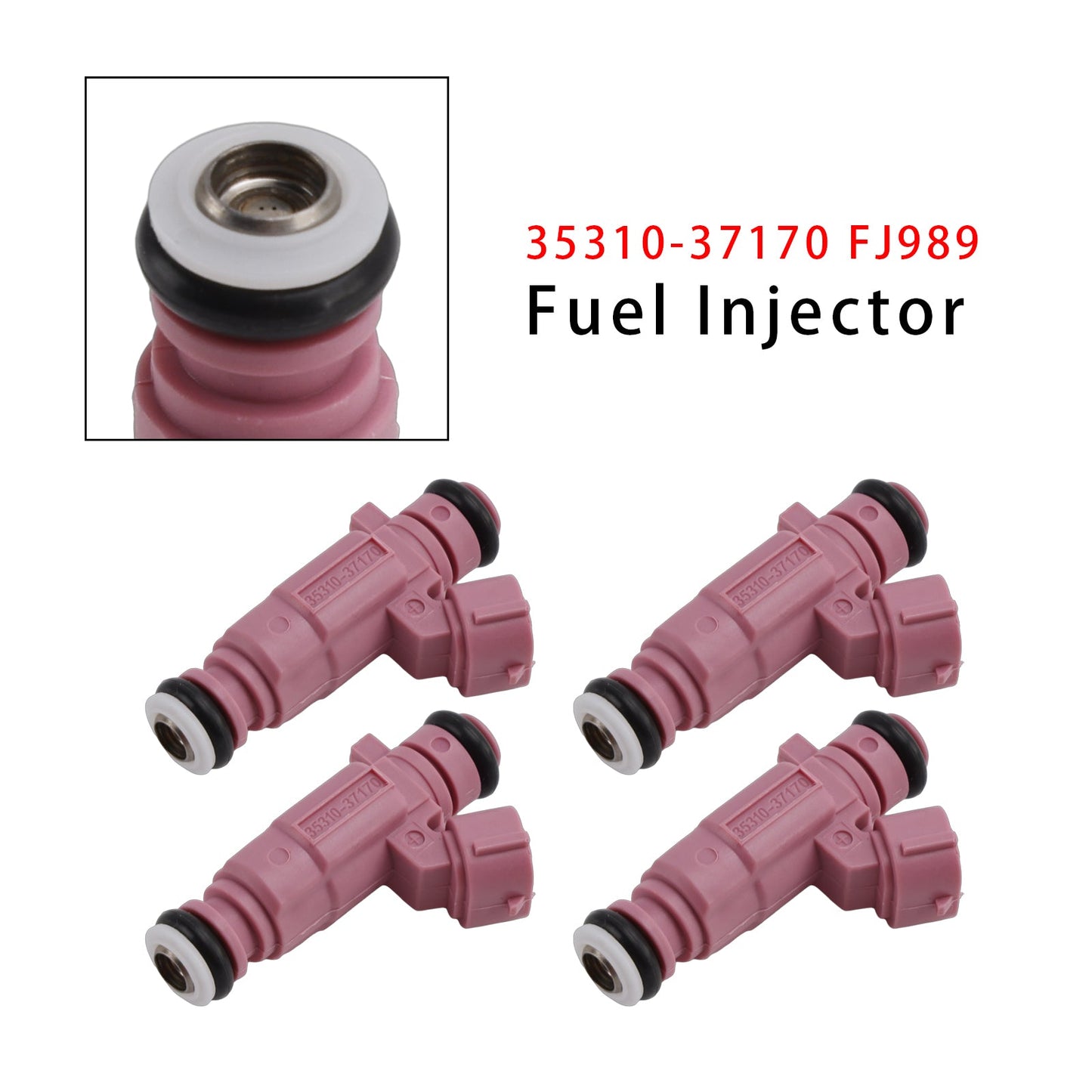 4 iniettori di carburante per Hyundai Accent Kia Rio 06-11 35310-37170 FJ989