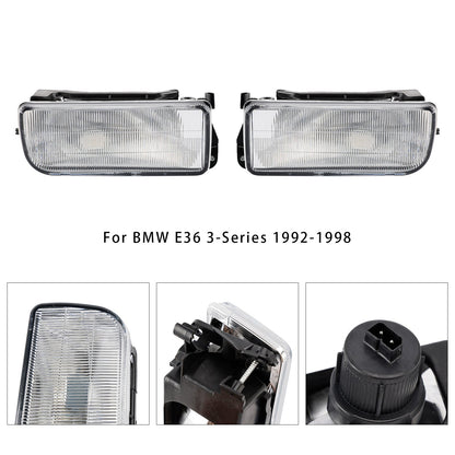 Coppia di fendinebbia anteriori per paraurti BMW E36 Serie 3 1992-1998 senza lampadine