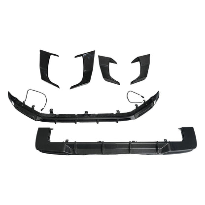 Spoiler anteriore e posteriore in fibra di carbonio a secco + prese d'aria laterali per Mercedes Classe G W465 2025+