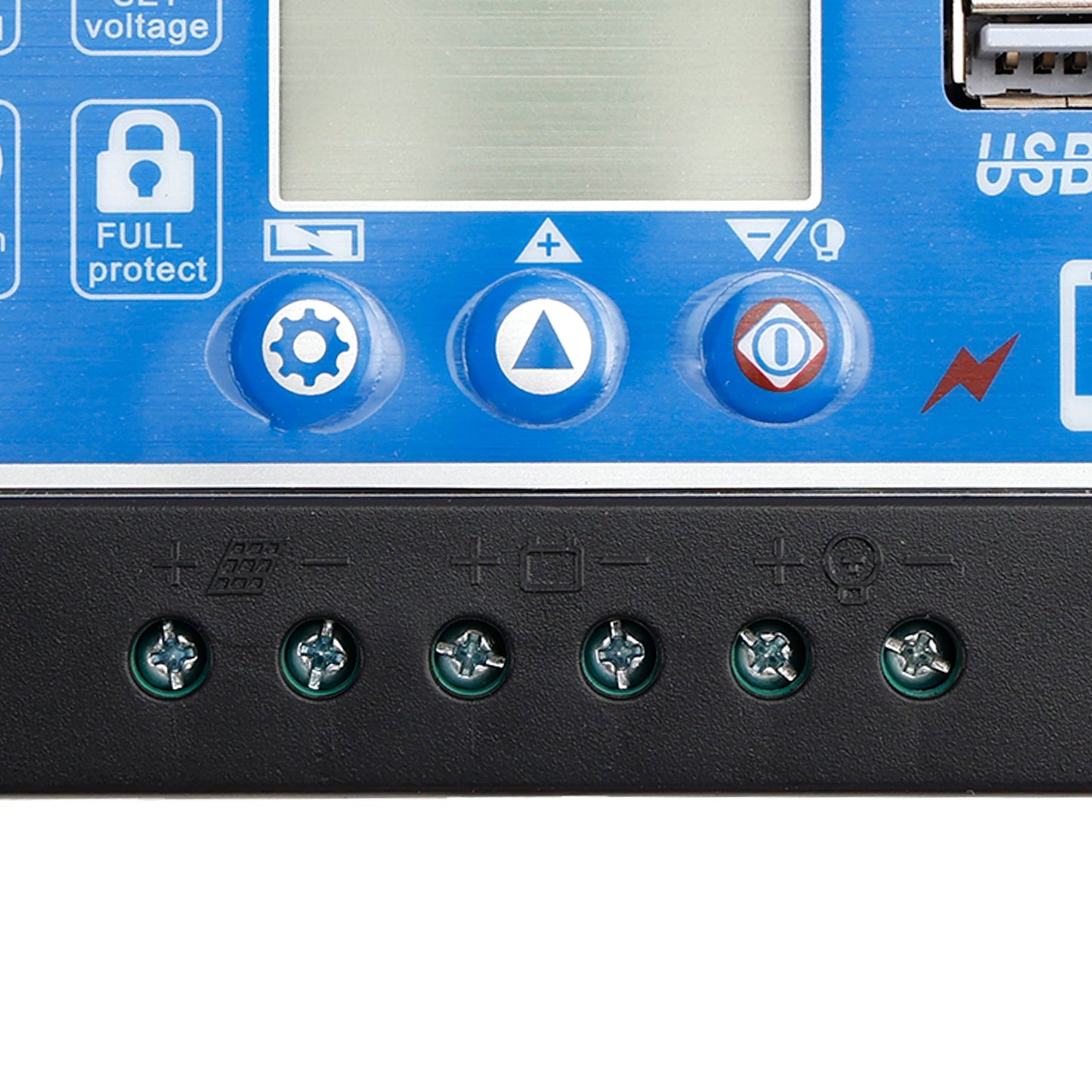 Regolatore solare PWM 12V-60V Visualizzazione corrente Controllo luce solare stradale 0V Avvio
