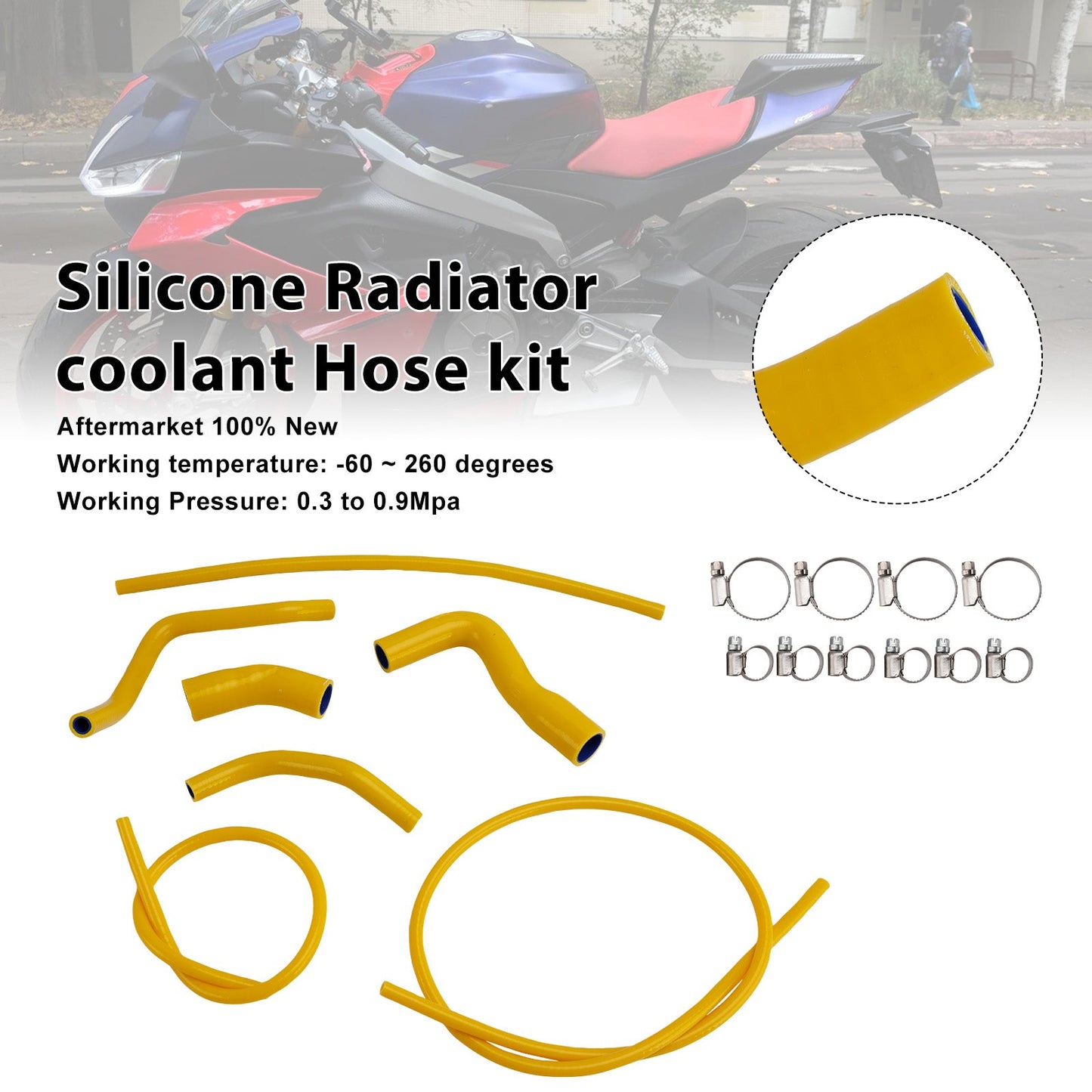 Tubo flessibile del liquido di raffreddamento del radiatore in silicone Aprilia RS 660 RS660 2021-2025