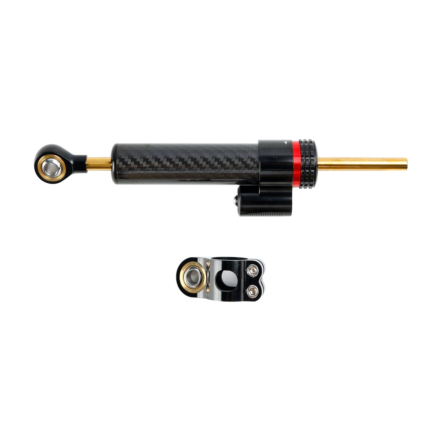 Kit di montaggio per staffa stabilizzatrice ammortizzatore sterzo per moto universale