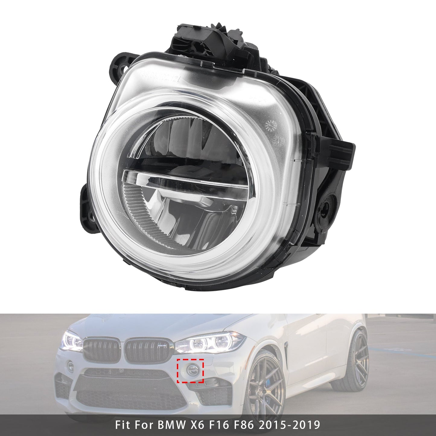 1 pz. Fendinebbia anteriore sinistro a LED per BMW X3 F25 X4 F26 X5 F15 X6 F16 63177317251