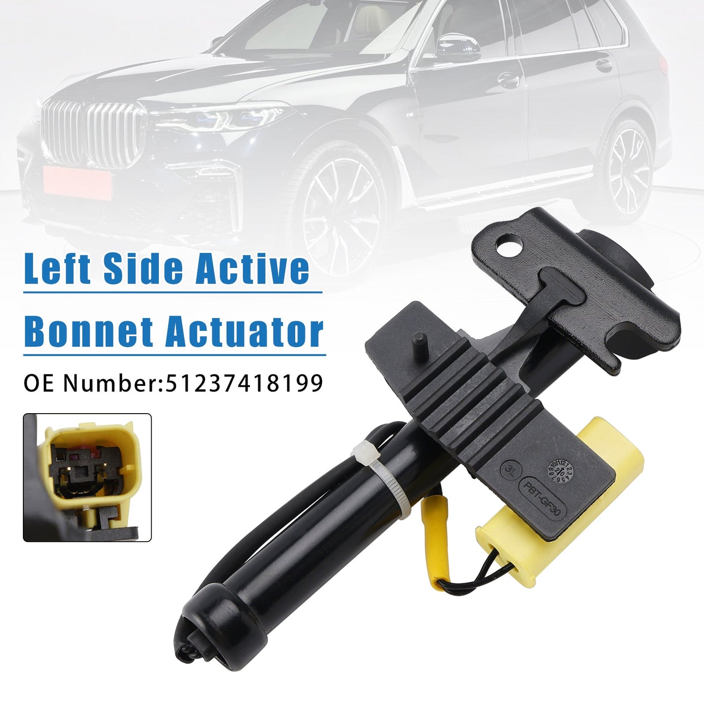 Attuatore cofano attivo lato sinistro 51237418199 per BMW X5 G05 X6 G06 X7 2017-2020