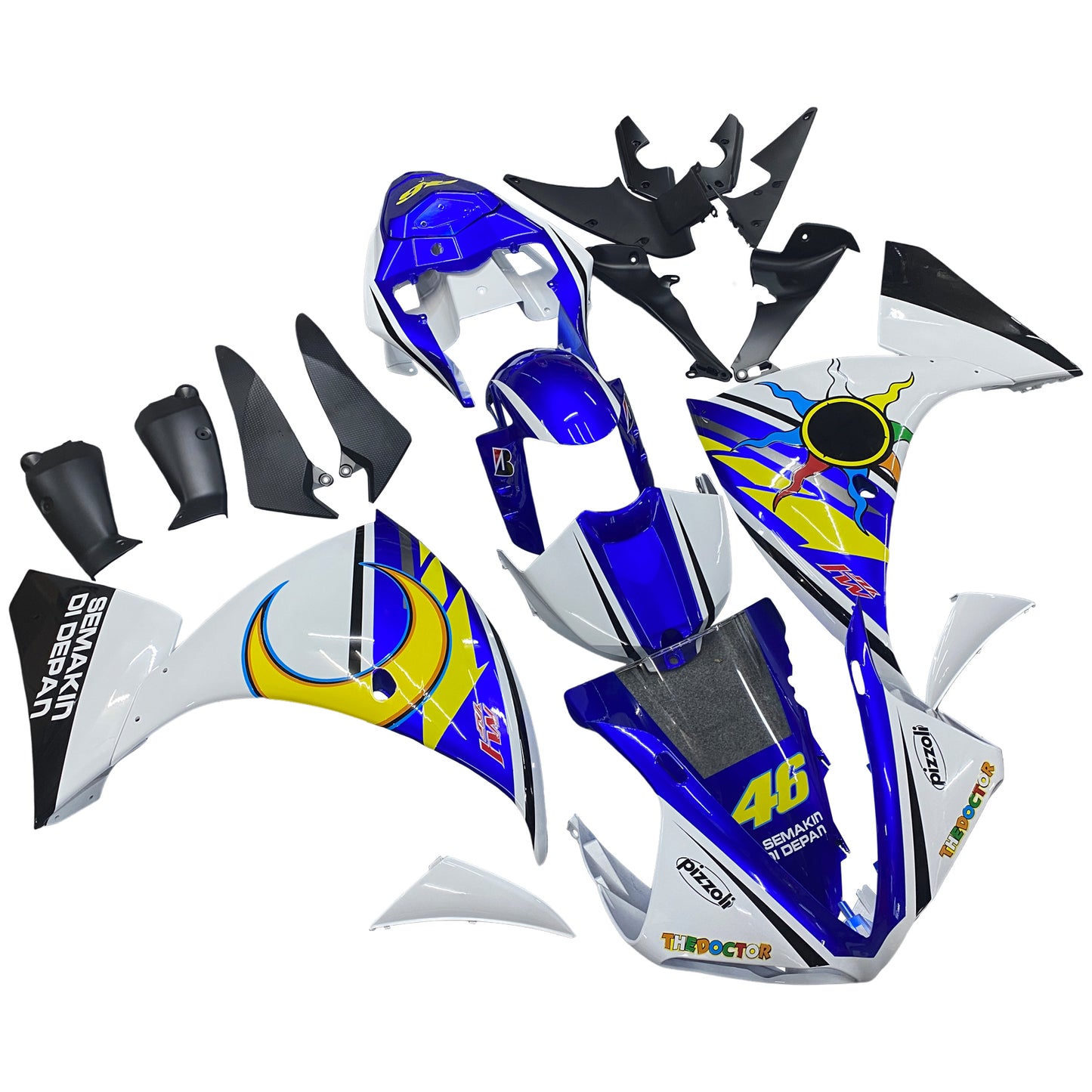 Kit carenatura BODYWORK ABS di plastica per Yamaha YZF-R1 2009-2011