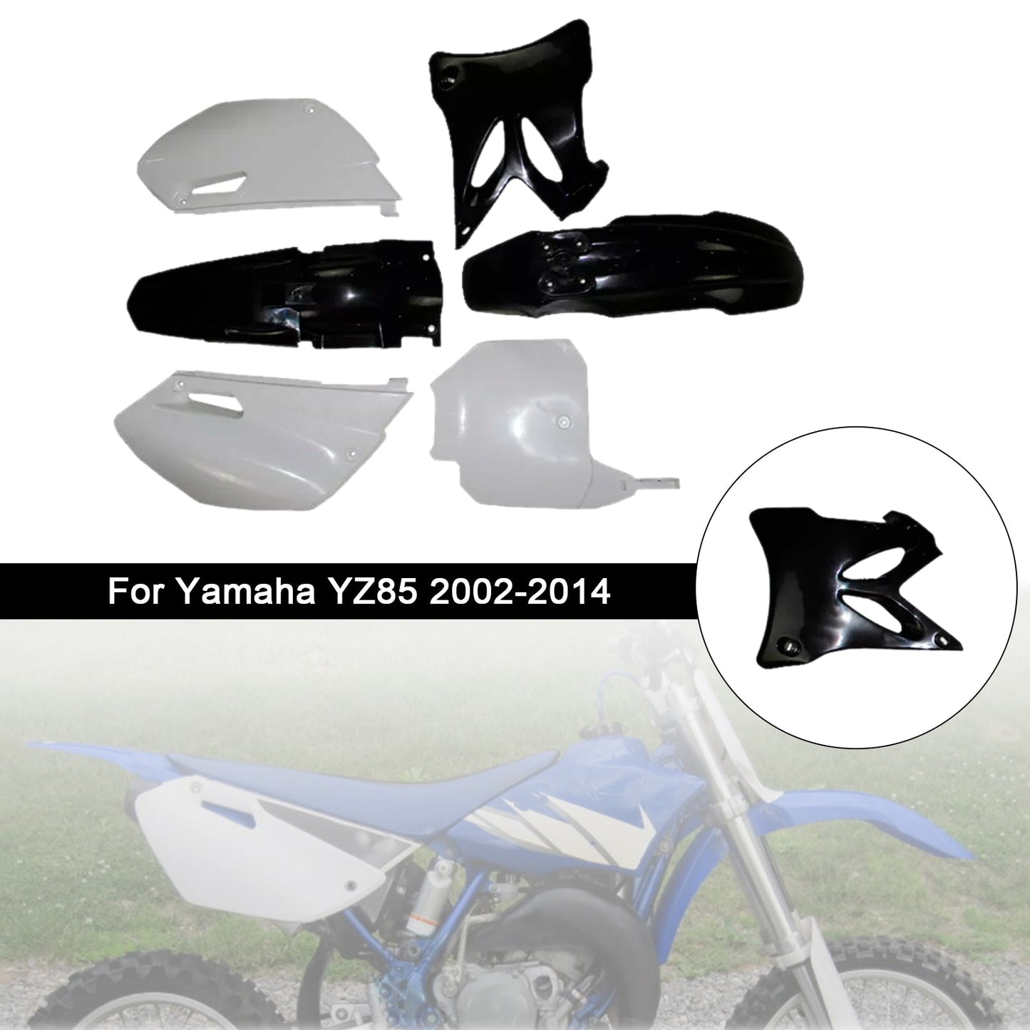 Kit di carenatura in plastica per parafango per Yamaha YZ85 2002-2014