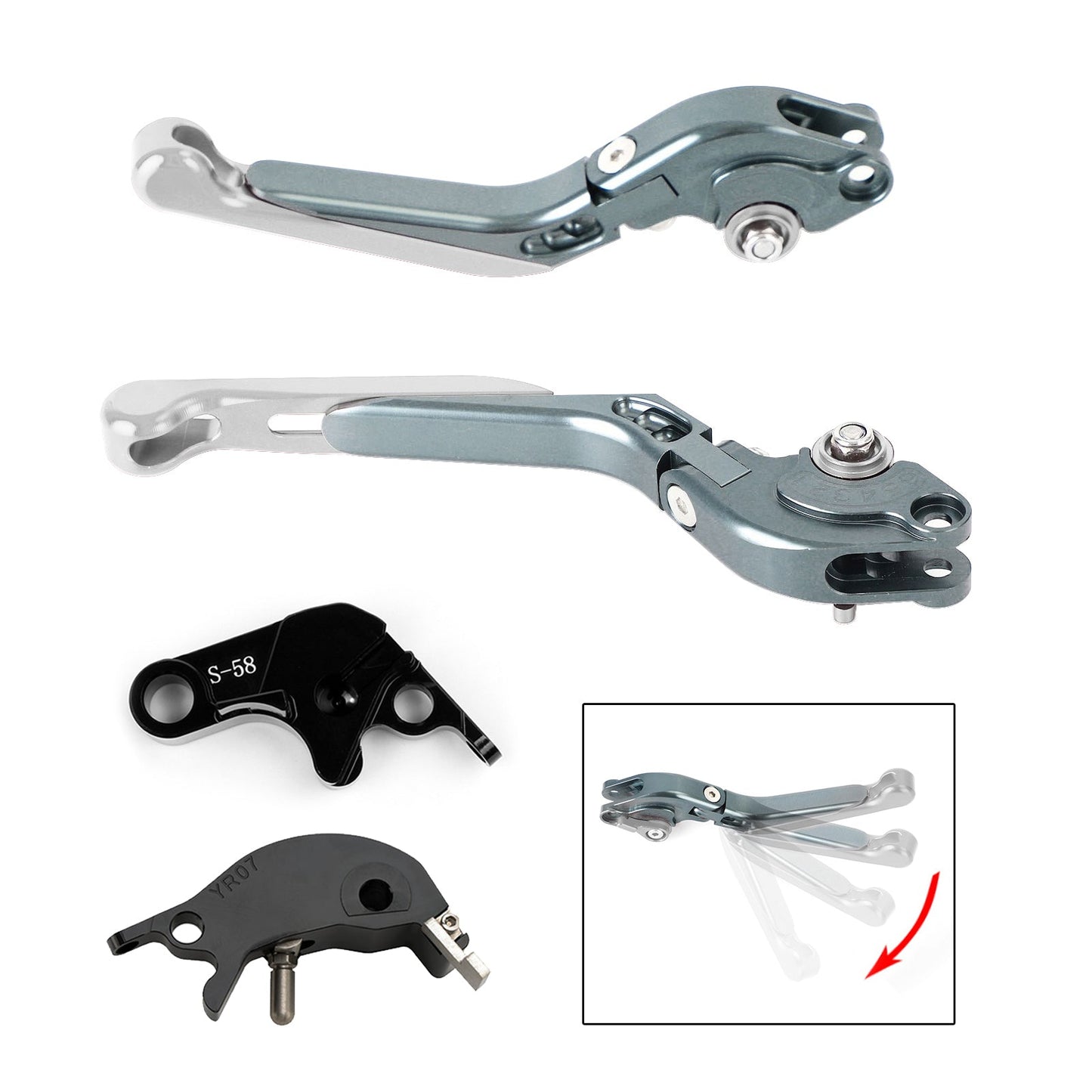 Leva freno frizione regolabile YAMAHA YZF R7 MT-10/SP FZ-10/SP 2022-2023