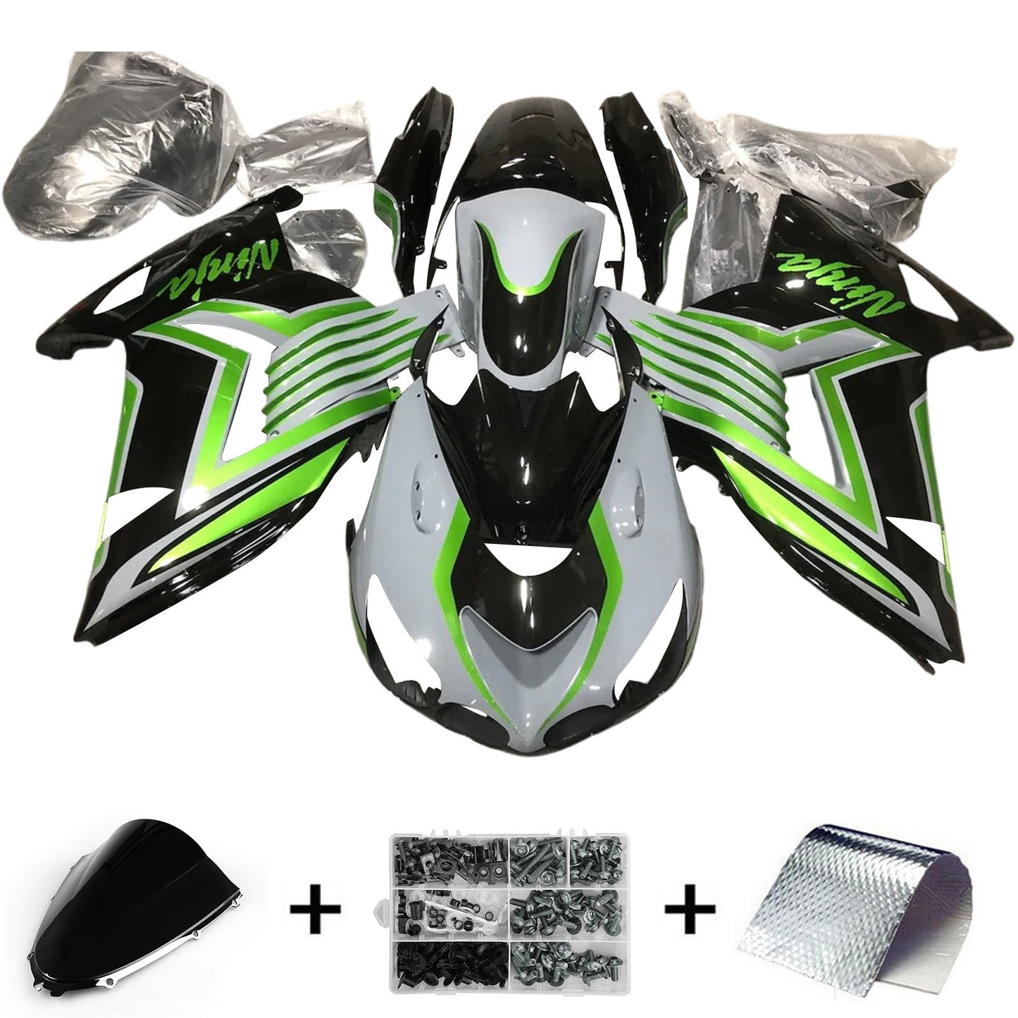 Carrozzeria kit carenatura iniezione Kawasaki ZX14R ZZR1400 2012-2022