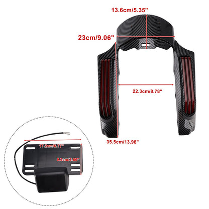 Faro posteriore a LED per parafango, compatibile con Touring Road King FLHR Street Glide 14+