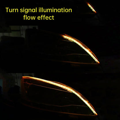 Striscia per sopracciglia con luce iridescente per fari diurni a LED ultrasottili per auto con telecomando da 30 cm