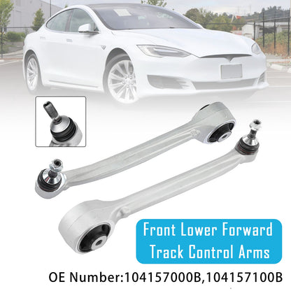 104157000B Per Tesla Model S 5YJS 2014-2022 60D AWD Hatchback 2x bracci di controllo della traiettoria anteriori inferiori