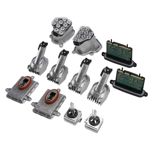 2011-2013 BMW 550i xDrive 12 pezzi modulo di alimentazione sinistro+destro fari a LED AHL 63117316217 130732946100