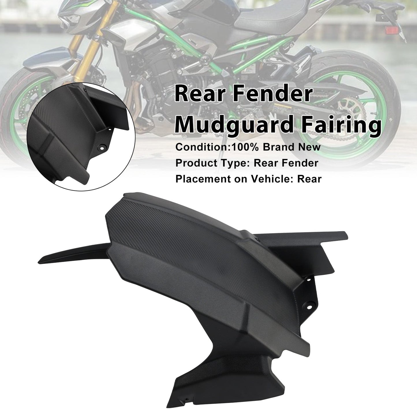 Carenatura parafango parafango posteriore Kawasaki Z900 Z900SE 2025-2026