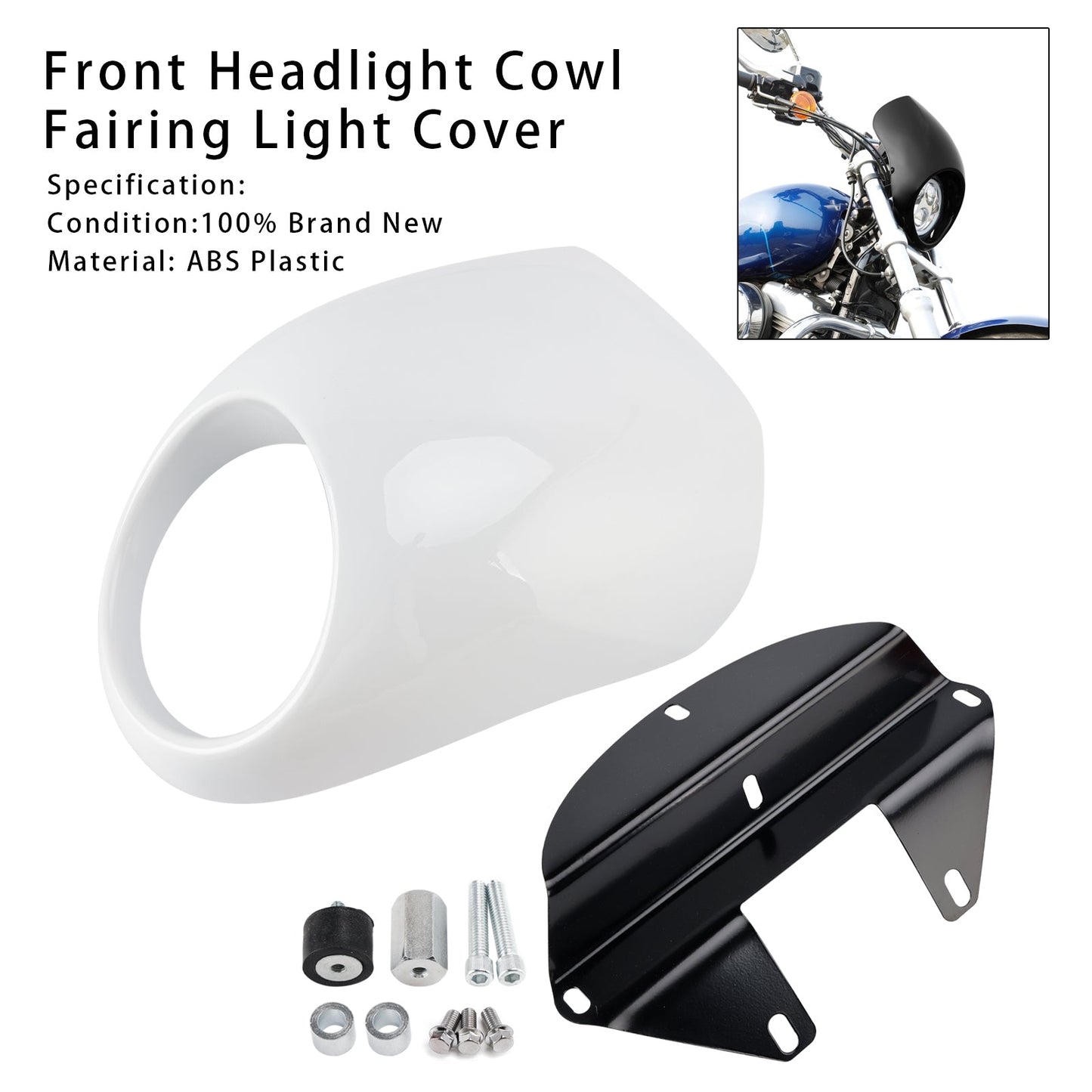 Copertura faro anteriore Sportster Dyna XL 883 1200 FX dal 1973 in poi
