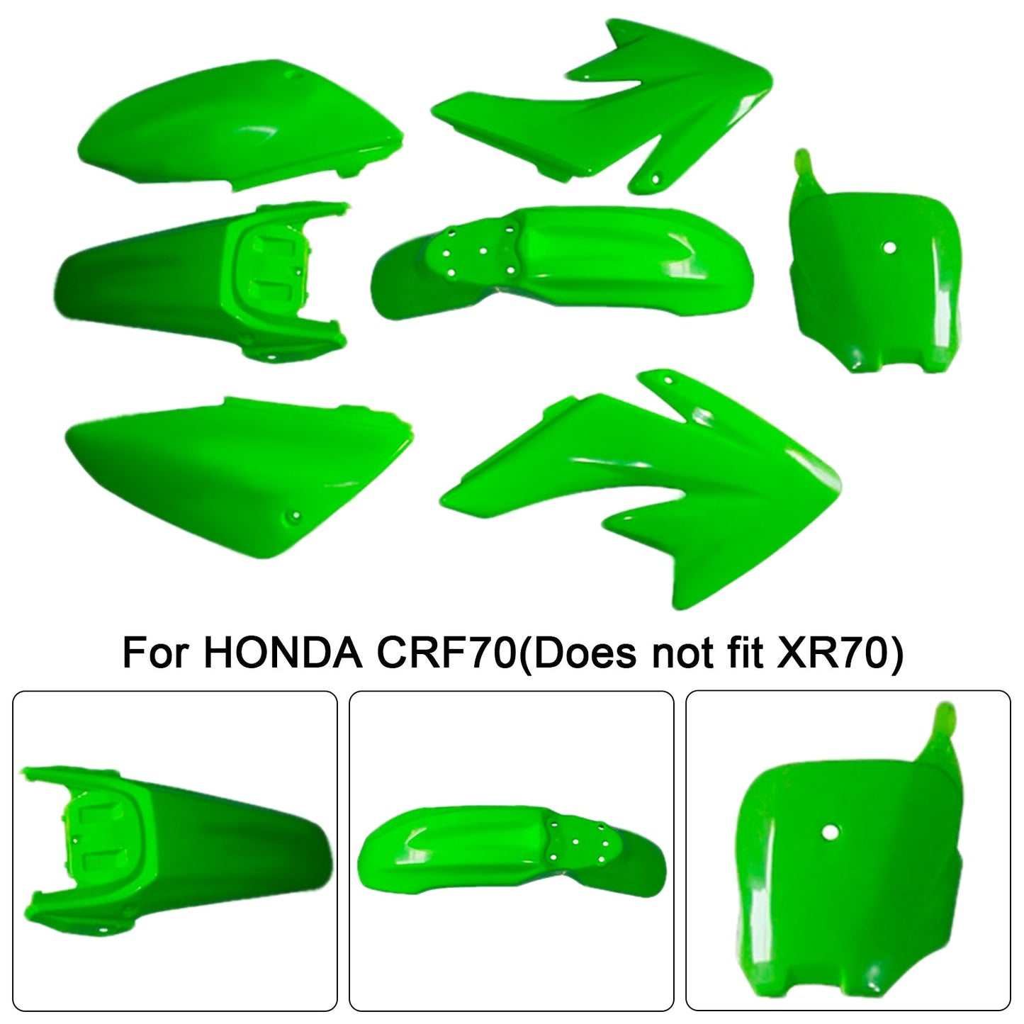 Kit di plastica per carrozzeria e parafango per HONDA CRF70 DIRT BIKE
