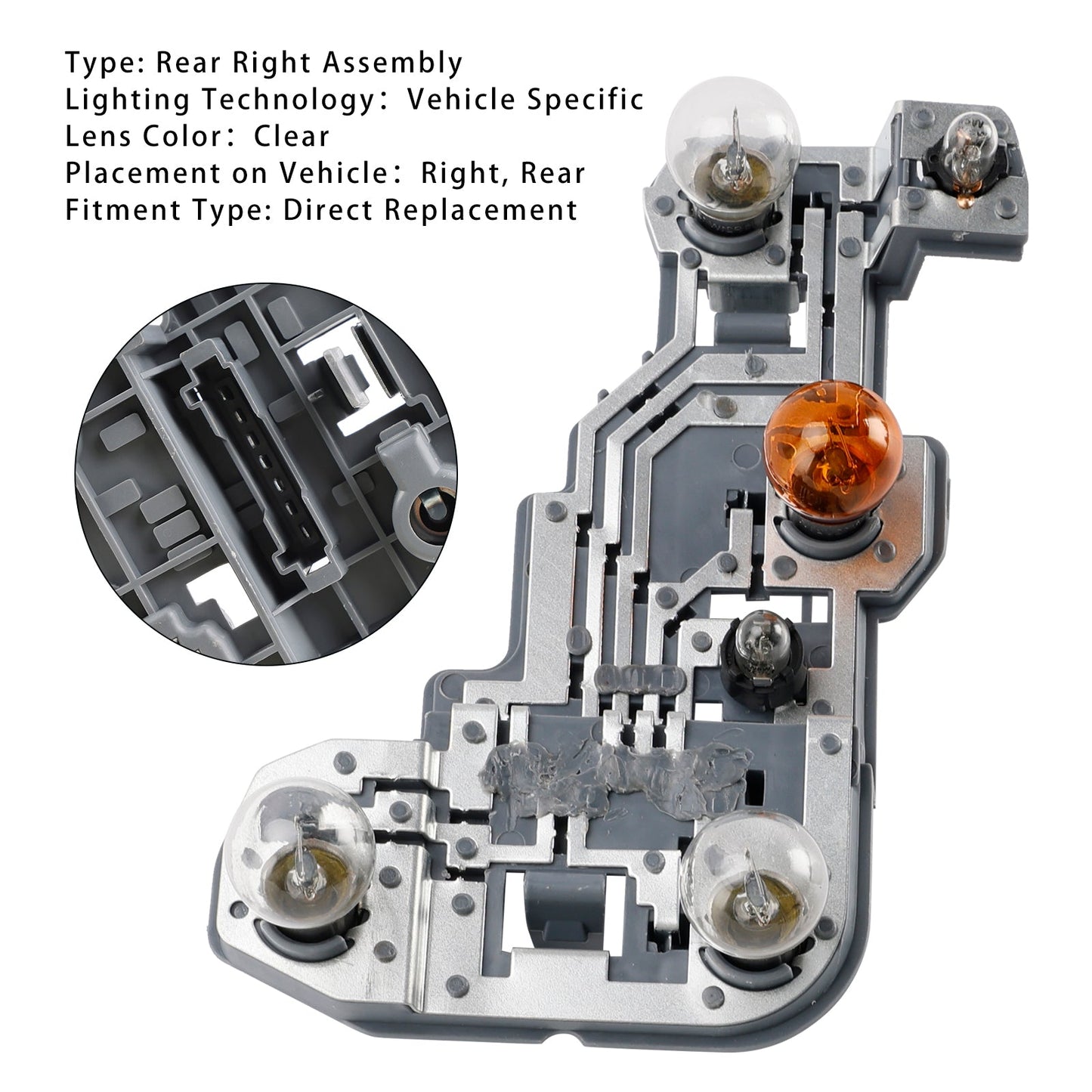 Supporto lampadina fanale posteriore destro Mercedes-Benz S204 C Station Wagon 2007-2010 A2048201800