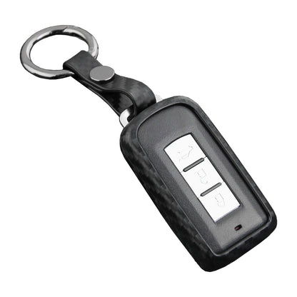 Custodia in similpelle e silicone per chiave auto con fibbia per Mitsubishi